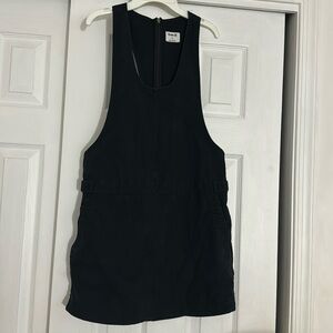 Black overall dress